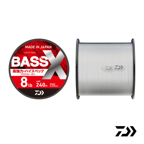 다이와 25 배스X 플로로 카본라인 240m/Daiwa Bass-X Flouro