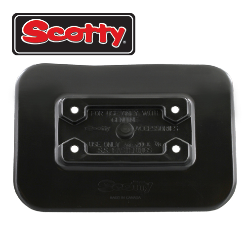 스코티 No.341 블랙 글로 온 마운트 패드/Scotty NO.341-BK BLACK GLUE-ON MOUNT PAD