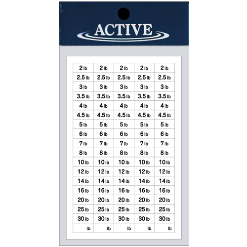 액티브 파운드 씰(라인굵기 표시 스티커)/Active Pound Seal